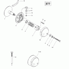 Skandic 380/500 05- drive pulley (377)
