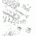 Grand Touring 700 Картер ,мощностной клапан и водяной насос