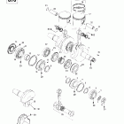 Summit 500/583/670 01- crankshaft and pistons (494, 670)