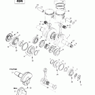 Skandic Super Wide Track Коленчатый вал и поршень (494)