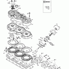 Formula III 600 R/700 R 01- cylinder, exhaust manifold (599)