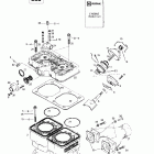 Grand Touring 500/583 Цилиндр, выпускной коллектор  (583)