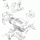 Touring SLE 01- engine support and muffler (443, 503)
