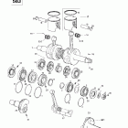 MX Z 500/583/670 Коленчатый вал и поршень (583)