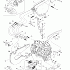 Formula III 600 R/700 R 01- engine support and muffler (599)