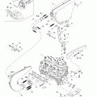 Formula III 600 R/700 R 01- engine support and muffler (699)