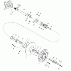 Skandic 380/500 Ведомый шкив