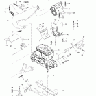 Formula 500 Крепление двигателя и глушитель (583)