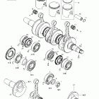 Formula III 600 R/700 R 01- crankshaft and pistons (599)