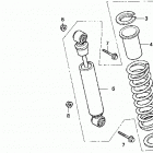 TRX200 Задний амортизатор