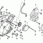 TRX200 Крышка картера левая