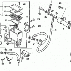 TRX200 Главный тормозной цилиндр - передний