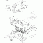 Touring E 01- engine support and muffler (503)