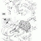 Grand Touring SE 01- engine support and muffler (699)