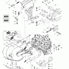 Mach Z LT 01- engine support and muffler (699, 809)