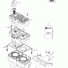 Summit 500/583/670 Цилиндр, выпускной коллектор (494)