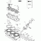 Mach Z LT Цилиндр, выпускной коллектор (809)