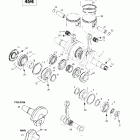 Skandic Super Wide Track Коленчатый вал и поршень (494)