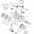 Skandic Super Wide Track Коленчатый вал и поршни (503)