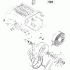 Skandic 380/500 01- cooling system  fan (503)