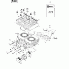 Skandic Super Wide Track Цилиндр, выпускной коллектор (503)