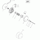 Skandic 380/500 05- drive pulley (377)