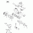 Grand Touring 500/583 Коленчатый вал и поршень (494)