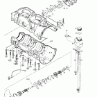 MX Z 440 LC 01- crankcase, rotary valve, water pump