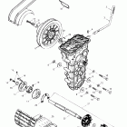 Skandic Super Wide Track 05- drive axle, track and belt guard (503)