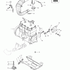 Summit 500/583/670 Крепление двигателя и глушитель (494)