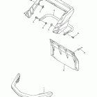 Vmax 700 Deluxe Бампер, Багажник. Брызговик
