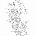 SX 500R Головка цилиндра