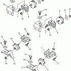 VMAX 500 XTC-VX500/VX600XTCB Крепление двигателя