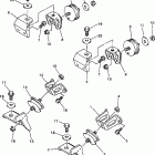 VT600B/VT500B Крепление двигателя