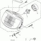 VMAX 500 XTC DELUXE (ELEC START)-VX500XTCDB/VX600XTCDB Фара