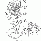 VMAX 700 XTC-VX700XTCPB/VX700XTCB/VX700XTCDB Выхлопная система