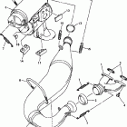 VMAX 500 XTC-VX500/VX600XTCB Выхлопная система