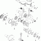 Grand Touring 500 01- crankshaft and pistons 500