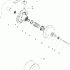 Skandic 380 05- drive pulley 377