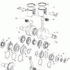 MX Z 583 01- crankshaft and pistons 583