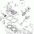MX Z 583 01- cylinder and exhaust manifold 583