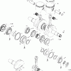 MX Z 440 01- crankshaft and pistons 440