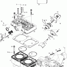 Summit 583 01- cylinder and exhaust manifold 583
