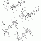 V-Max 500XTC Крепление двигателя