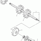VMAX 600 LE (ELEC START)-XV 600E Привод трака 1