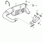 ENTICER II LT ET410TRV Выхлопная система