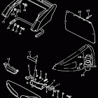 VMAX-4 -VX 750 Бампер, Багажник. Брызговик