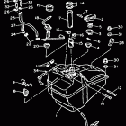 VMAX-4 -VX 750 Топливный бак