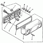 EXCITER II-EX570R Фонарь задний