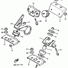 EXCITER II LE (ELEC START)-EX 570E Крепление двигателя